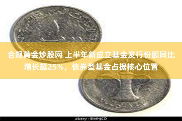 合规黄金炒股网 上半年新成立基金发行份额同比增长超25%，债券型基金占据核心位置