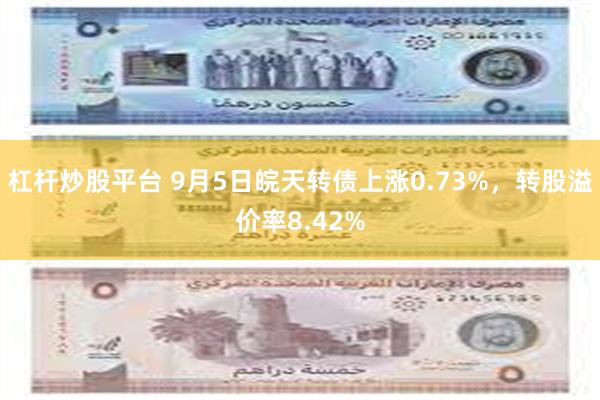 杠杆炒股平台 9月5日皖天转债上涨0.73%，转股溢价率8.42%