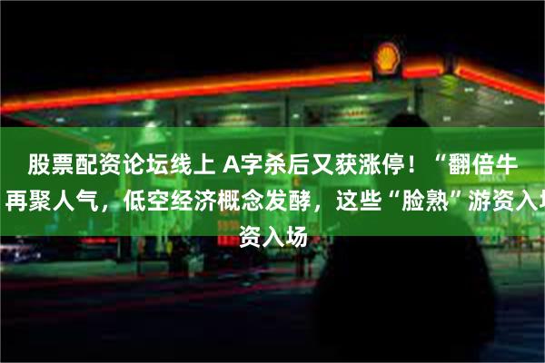 股票配资论坛线上 A字杀后又获涨停！“翻倍牛”再聚人气，低空经济概念发酵，这些“脸熟”游资入场