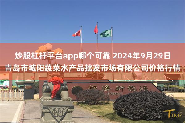 炒股杠杆平台app哪个可靠 2024年9月29日青岛市城阳蔬菜水产品批发市场有限公司价格行情